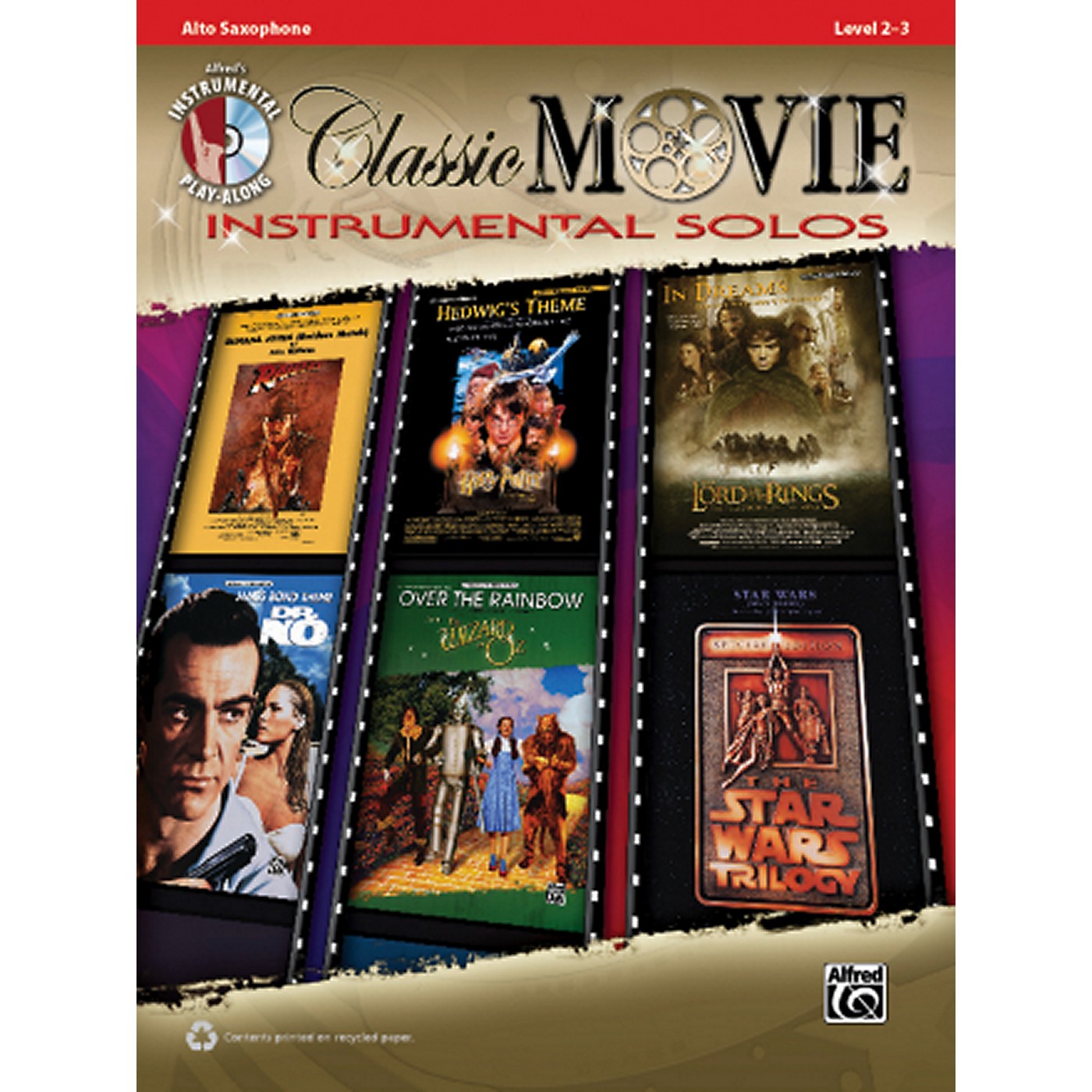 Alfred Classic Movie Instrumental Solos Alto Sax Play Along Book/CD thumbnail