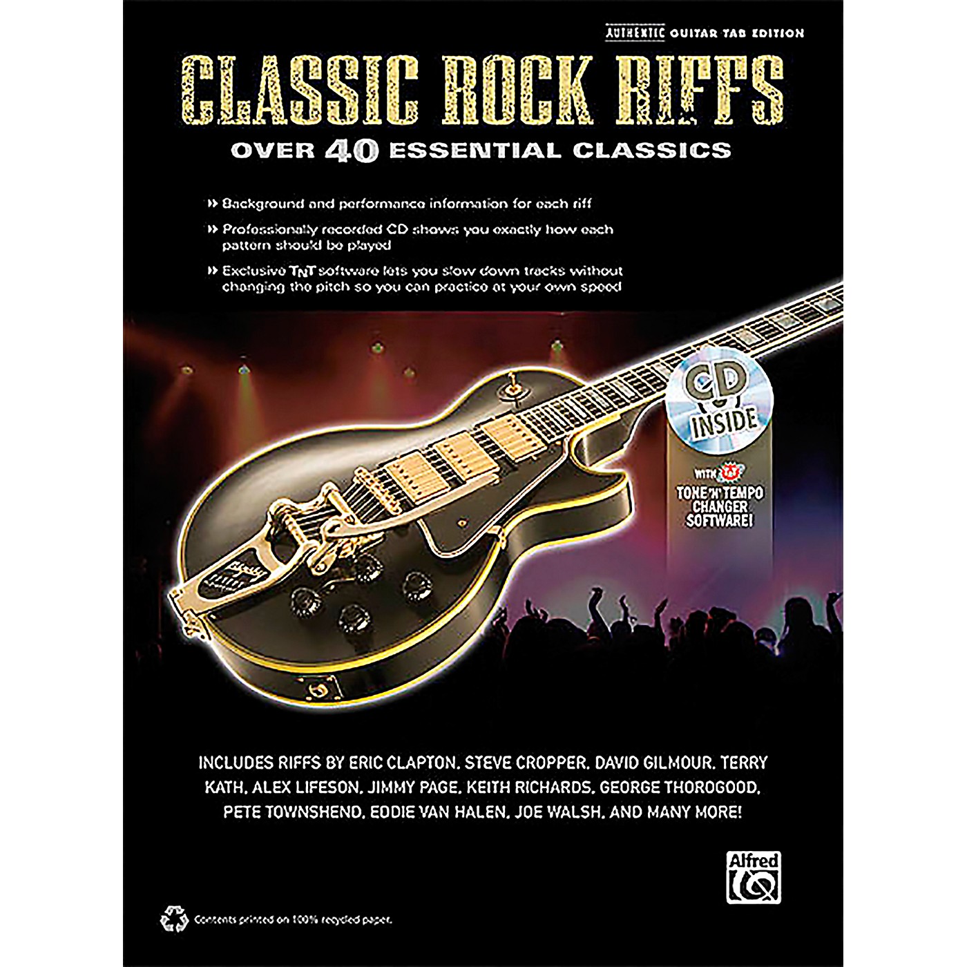Alfred Classic Rock Riffs Guitar Book & CD thumbnail