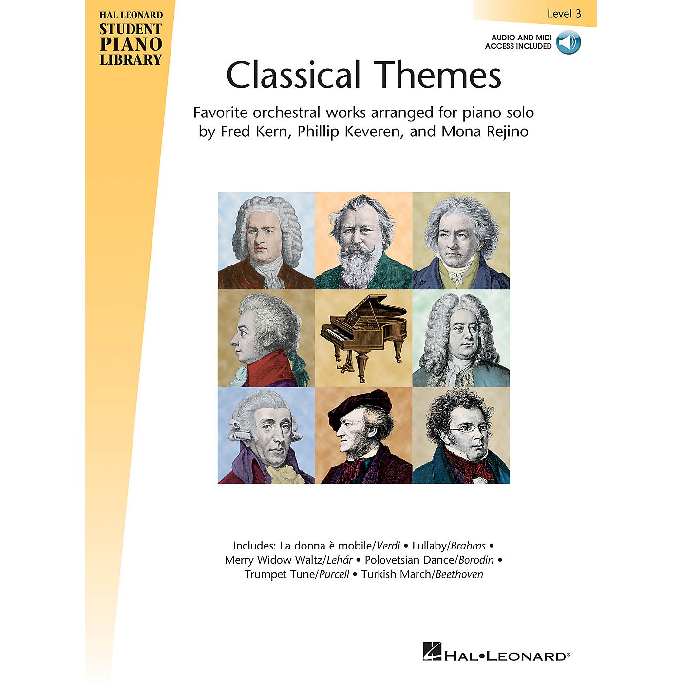 Hal Leonard Classical Themes - Level 3 Piano Library Series Book Audio Online thumbnail