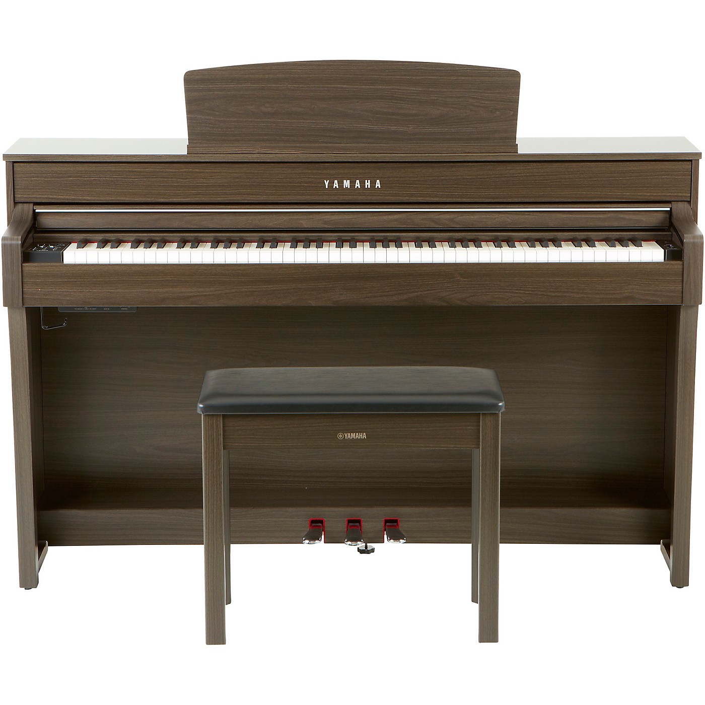 Yamaha Dark Walnut Clavinova CLP645 Console Digital Piano with Bench