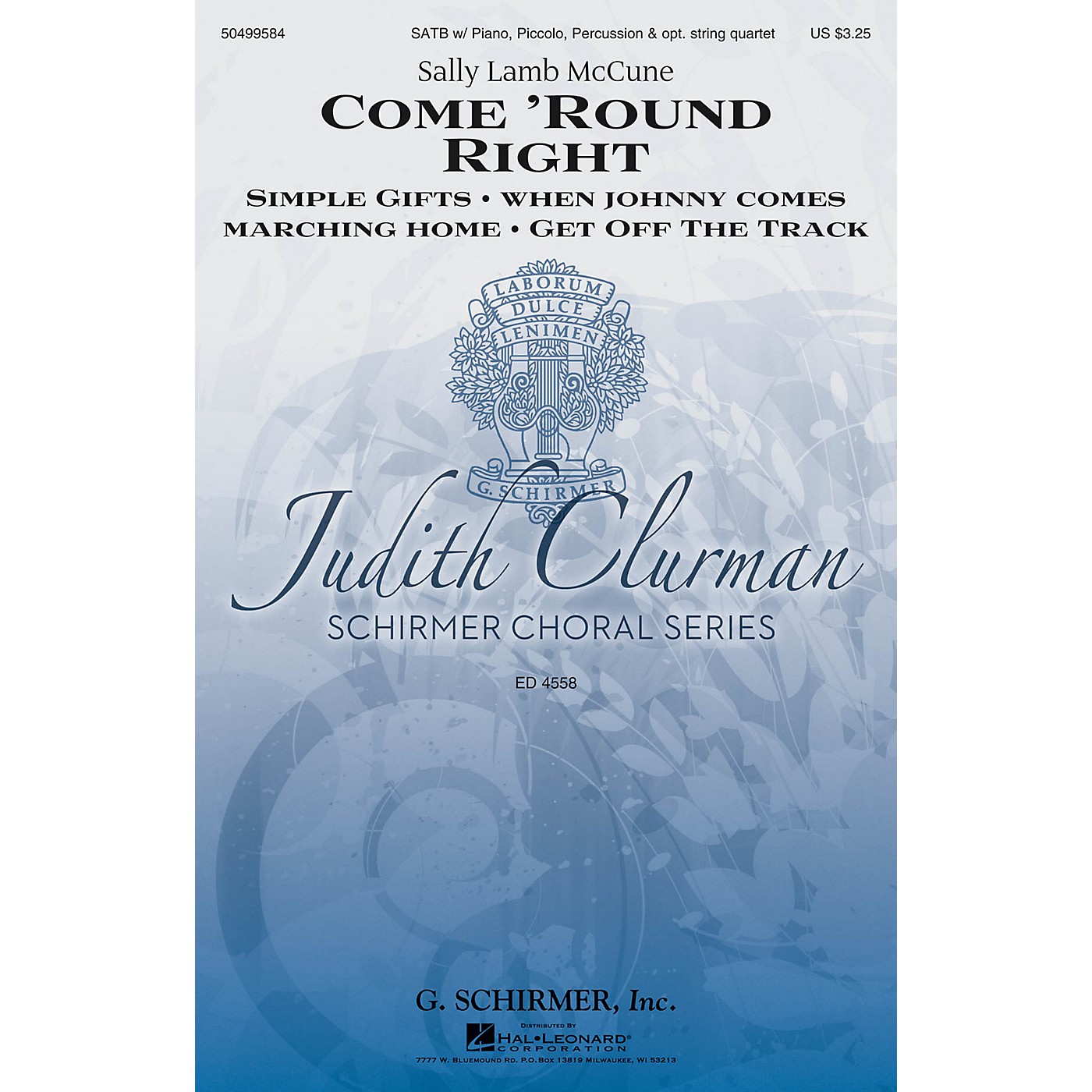 G. Schirmer Come 'Round Right: A Folk Song Suite (Judith Clurman Choral Series) SATB arranged by Sally Lamb McCune thumbnail