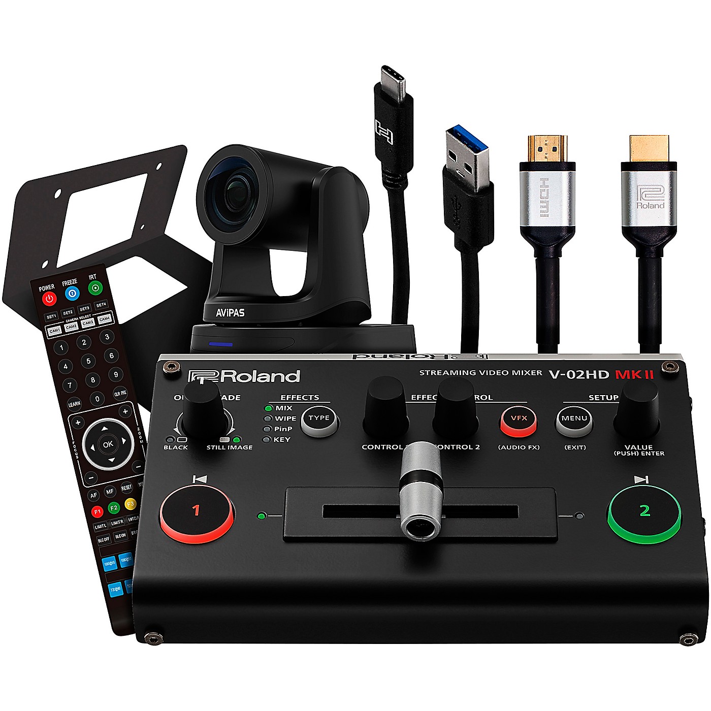 Roland Complete Broadcast Video Streaming System with PTZ Camera thumbnail