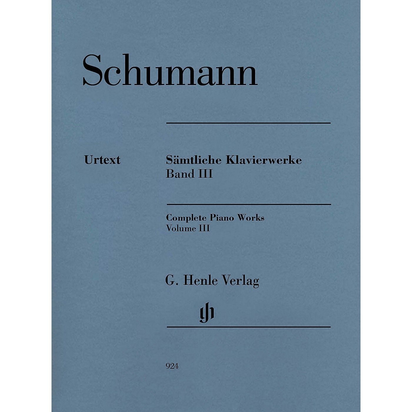 G. Henle Verlag Complete Piano Works - Volume 3 Henle Music Softcover by Robert Schumann Edited by Ernst Herttrich thumbnail