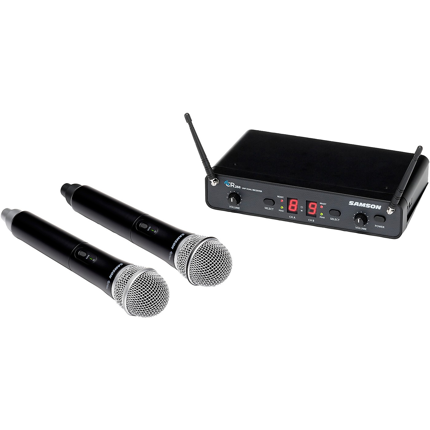 Samson Concert 288 Dual-Channel Wireless Handheld System With 2 Q6 Handheld Microphones (CB288 x 2/CR288) thumbnail