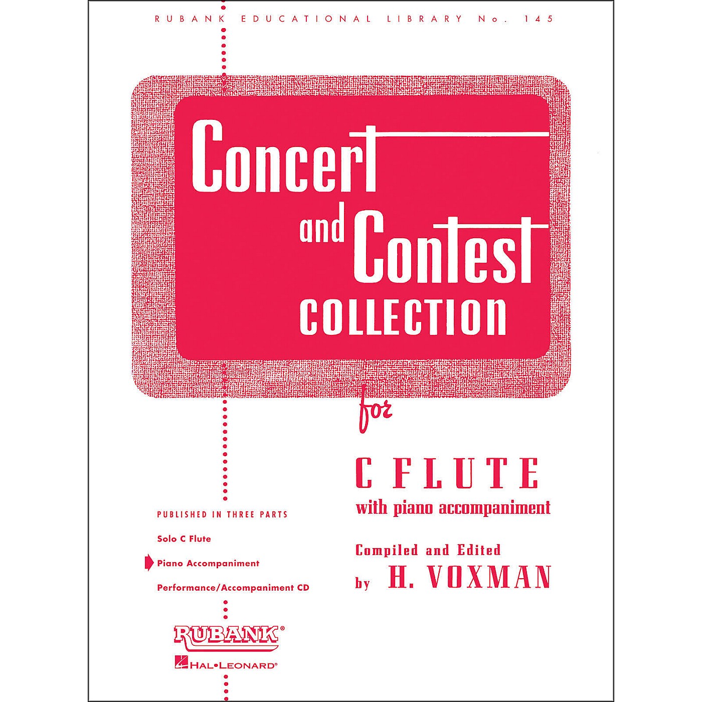 Hal Leonard Concert And Contest Collection C Flute Piano Accompaniment Only thumbnail