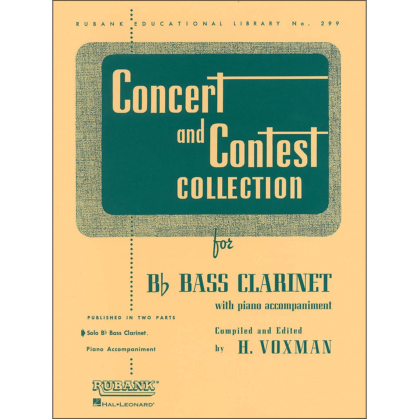 Hal Leonard Concert And Contest Collection for B Flat Bass Clarinet Solo Part Only thumbnail