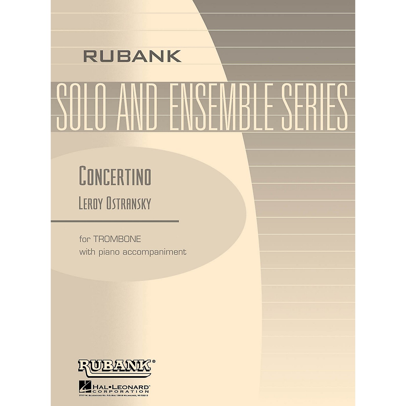 Rubank Publications Concertino (Trombone Solo with Piano - Grade 5) Rubank Solo/Ensemble Sheet Series thumbnail
