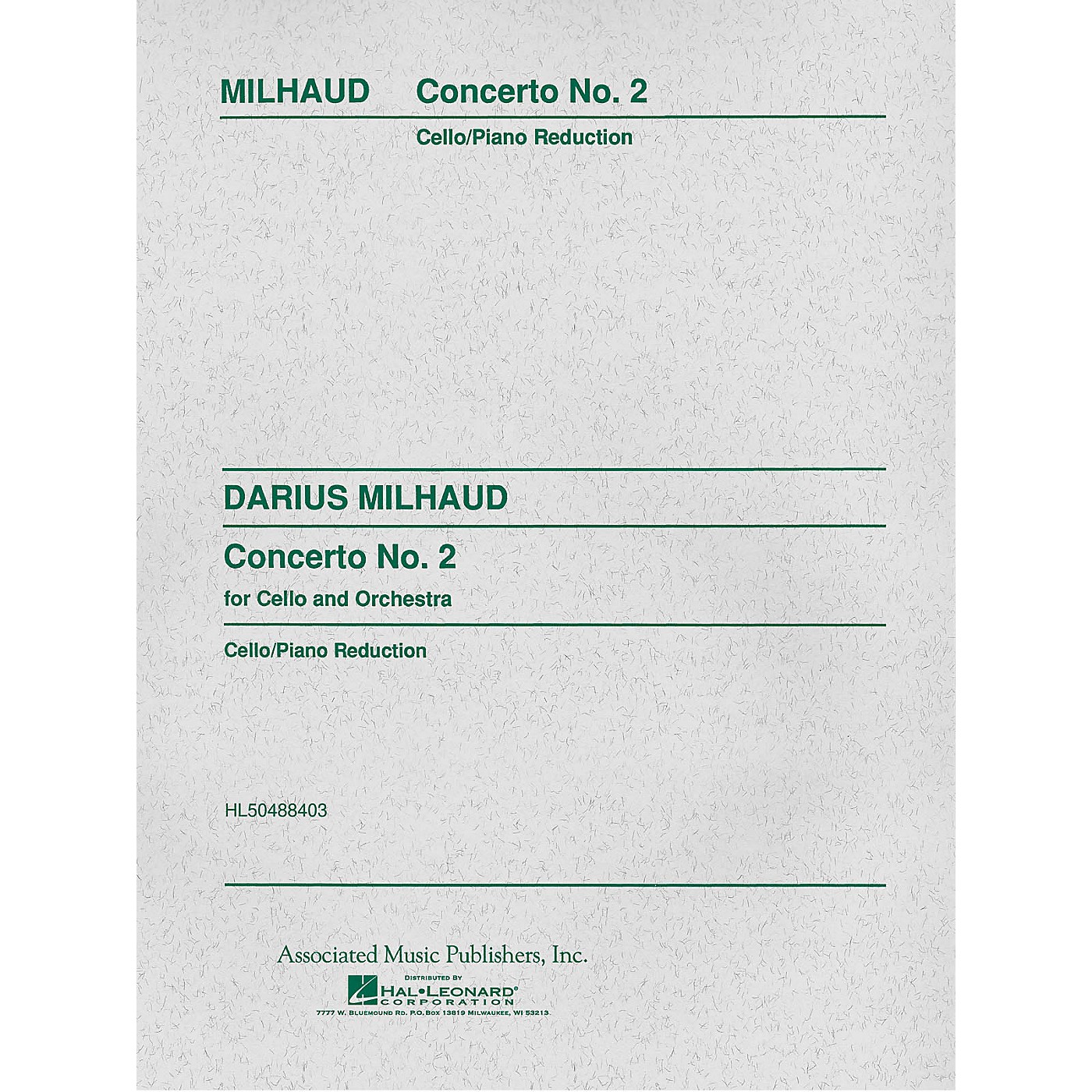 Associated Concerto No. 2 (Score and Parts) String Solo Series Composed by Darius Milhaud thumbnail
