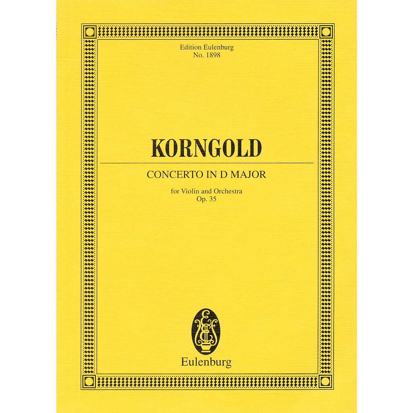 Eulenburg Concerto in D Major, Op. 35 (Study Score) Misc Series Softcover Composed by Erich Korngold thumbnail