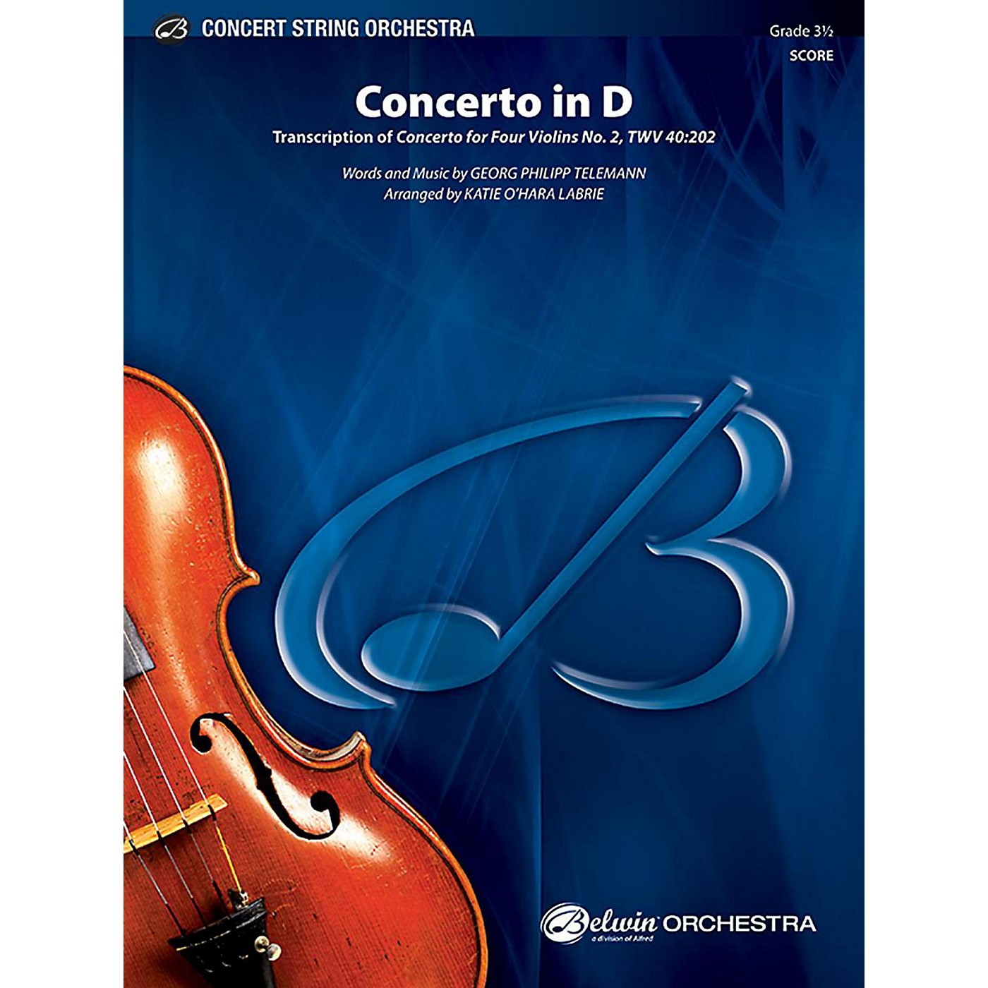 Alfred Concerto in D String Orchestra Grade 3.5 Set thumbnail