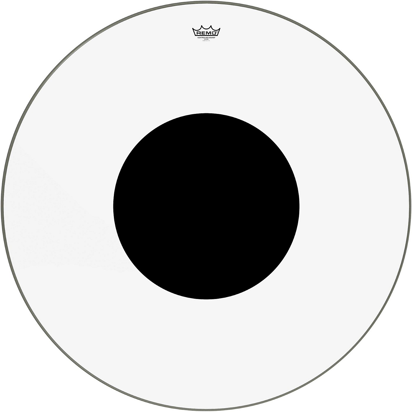 Remo Controlled Sound Clear with Black Dot Bass Drum Head thumbnail