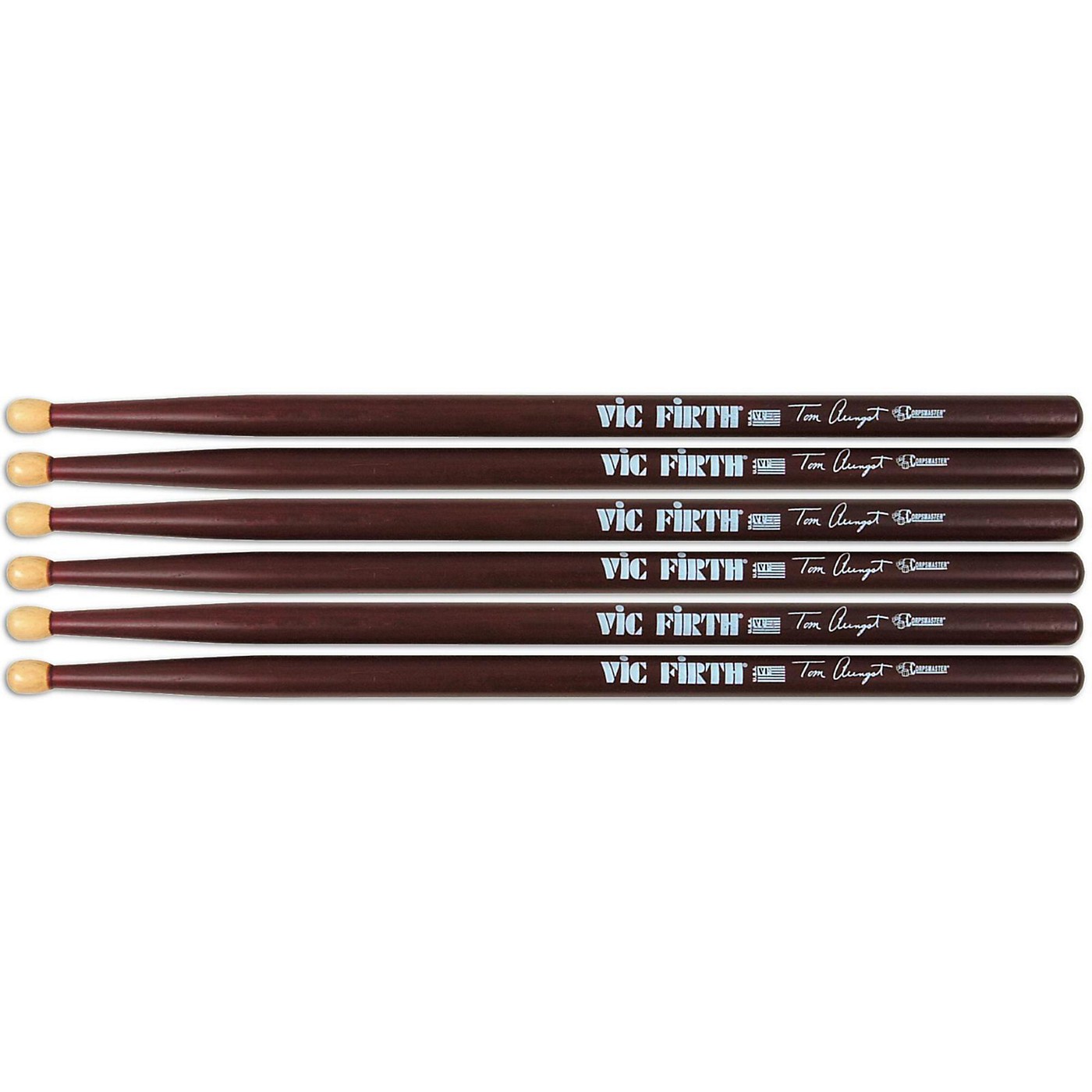 Vic Firth Corpsmaster Marching Drum Stick 3Pack Woodwind & Brasswind