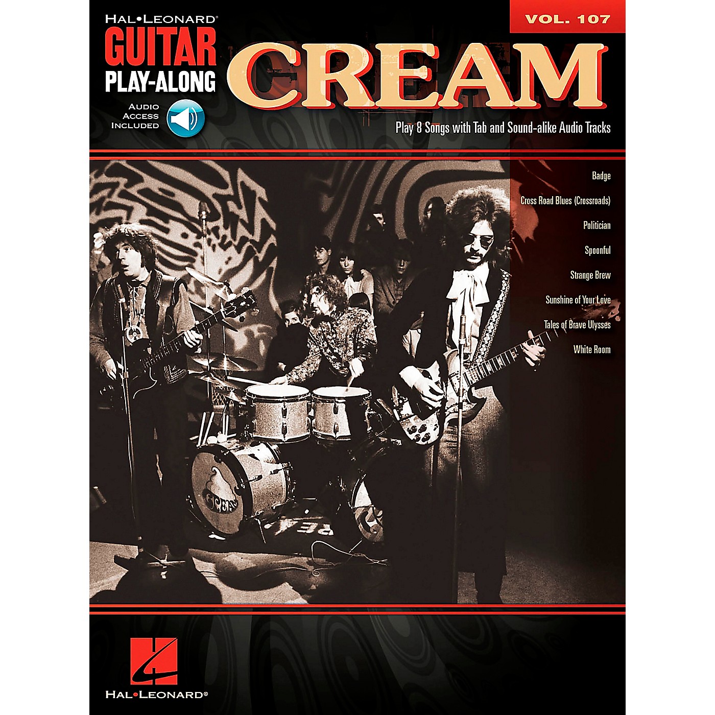 Hal Leonard Cream - Guitar Play-Along Volume 107 (Book/Online Audio) thumbnail