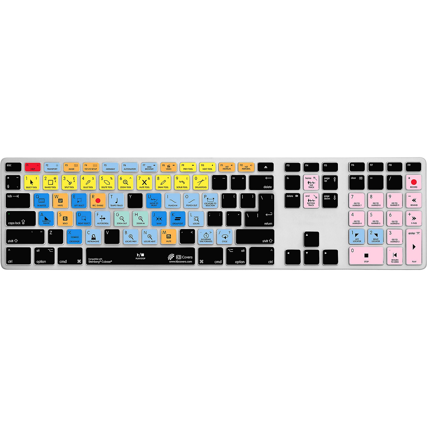 KB Covers Cubase Keyboard Cover for Apple Ultra-Thin Keyboard With Num Pad thumbnail