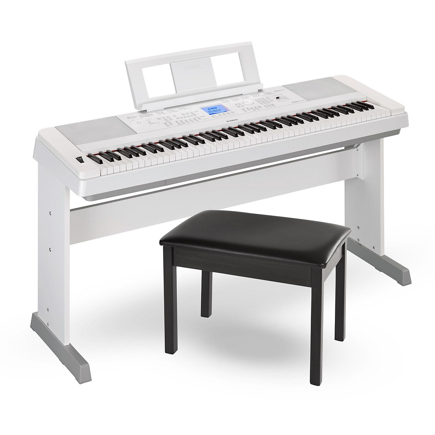 Yamaha - Dgx660wh 88 Touches Blanc Piano Numérique Meuble