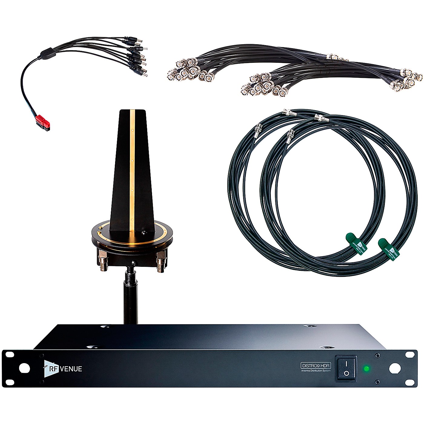 RF Venue DISTRO9 HDR Antenna Distribution System and Diversity Omni Antenna Bundle thumbnail