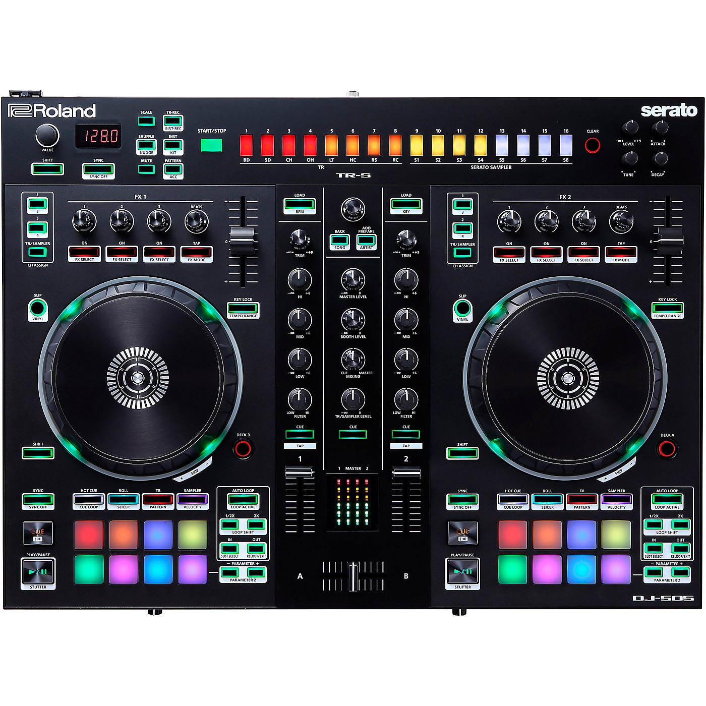 Roland DJ-505 DJ Serato DJ Controller thumbnail