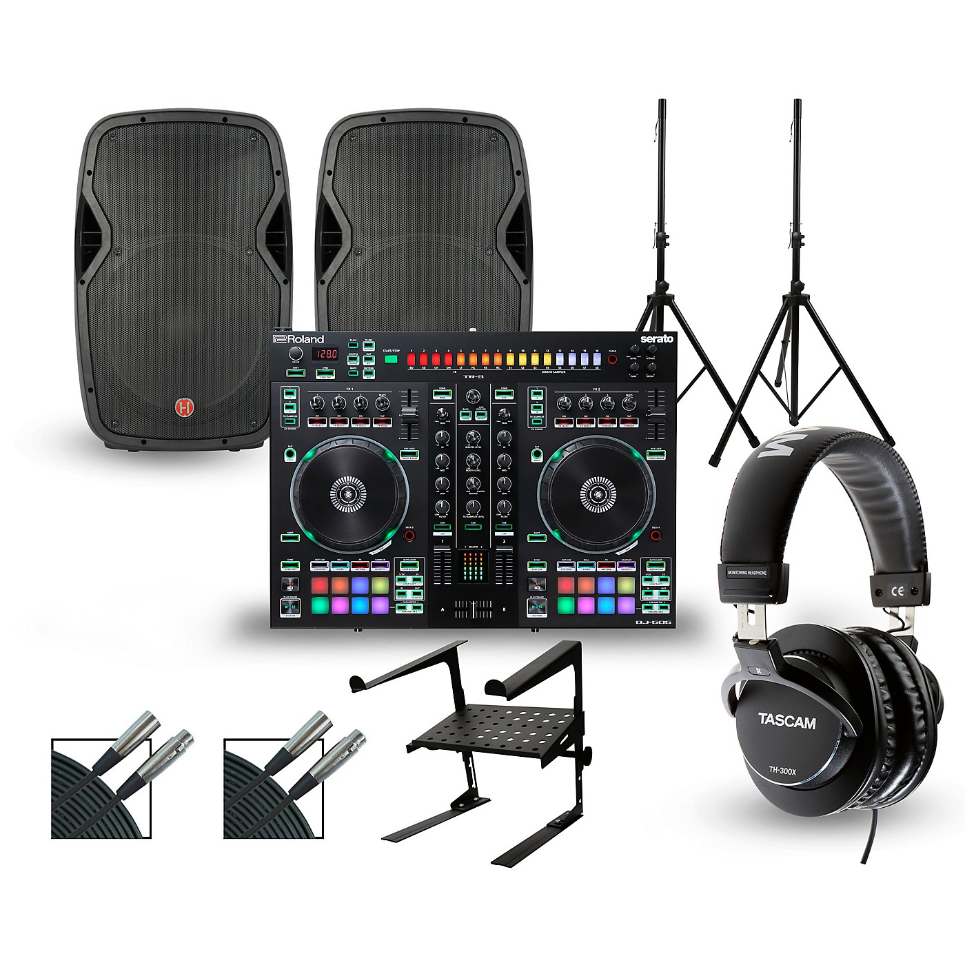 Roland DJ-505 with Harbinger V1015 DJ Package thumbnail