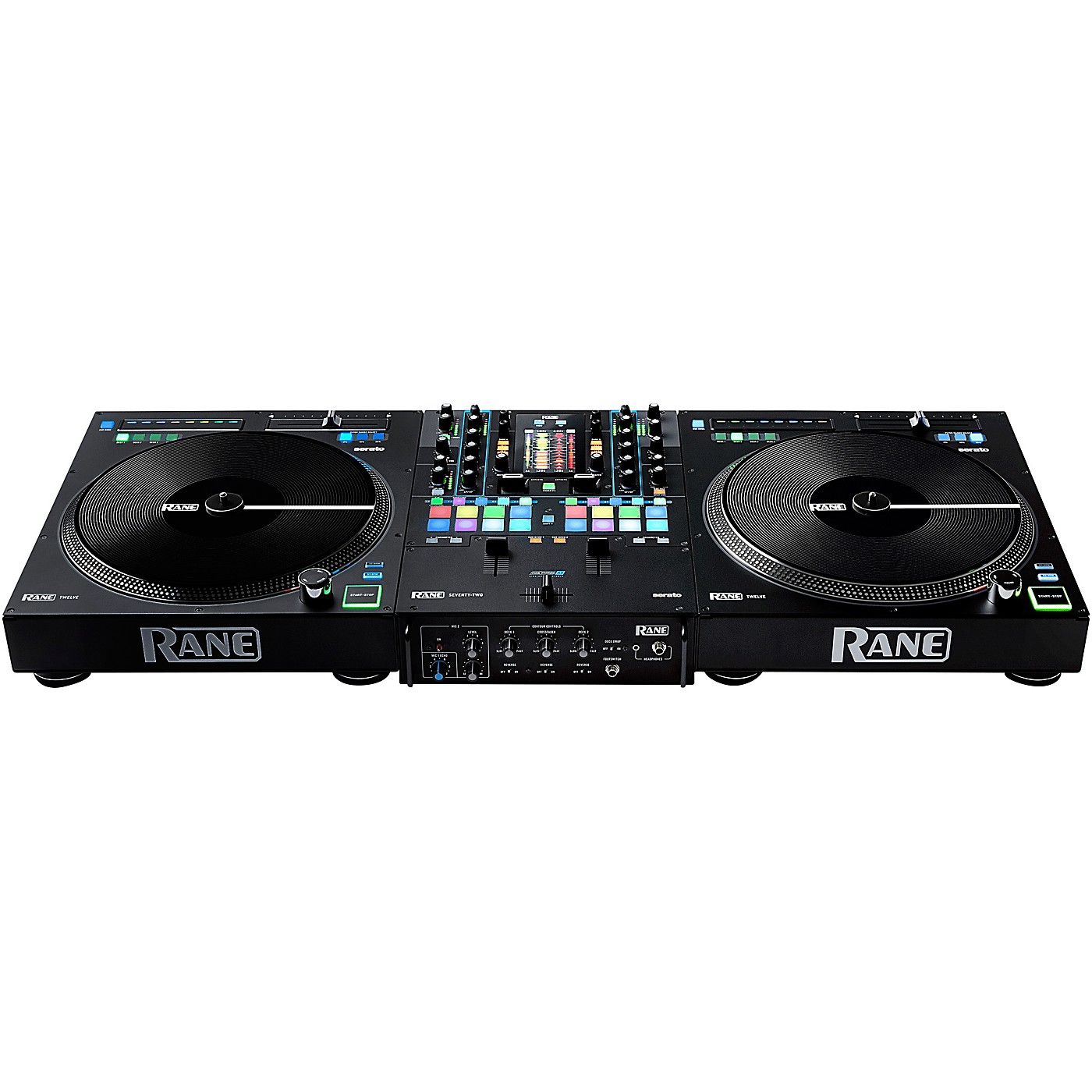 Rane DJ Package with TWELVE Motorized Controller and SEVENTYTWO Battle Mixer Woodwind & Brasswind