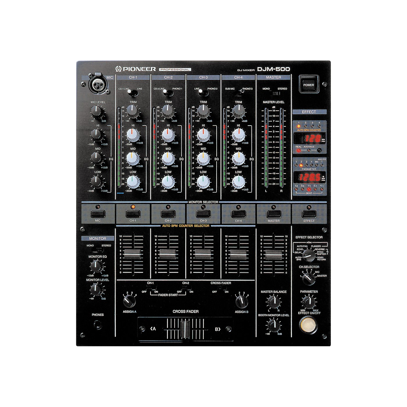 Pioneer DJ DJM-500 Pro DJ Mixer - Woodwind & Brasswind