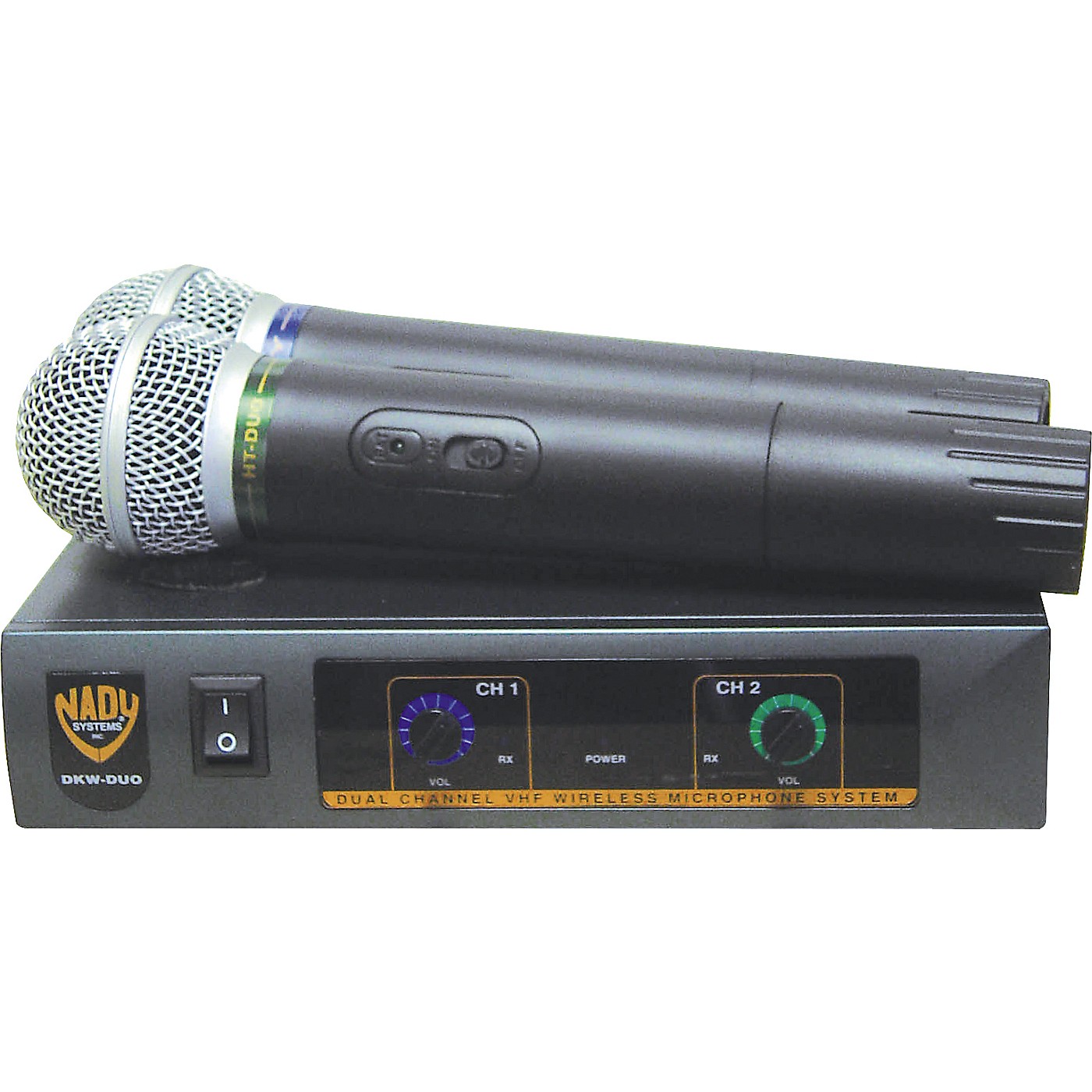 Nady DKW-Duo Dual Channel VHF Handheld Microphone System thumbnail