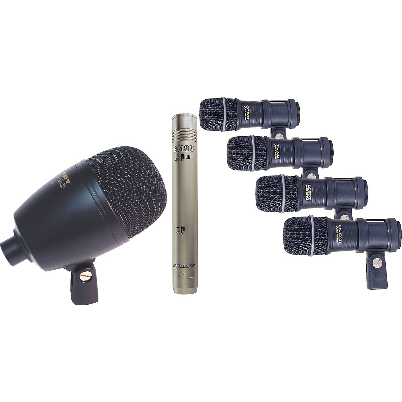 Nady DMK-9095 7-Piece Drum Mic Package - Woodwind & Brasswind