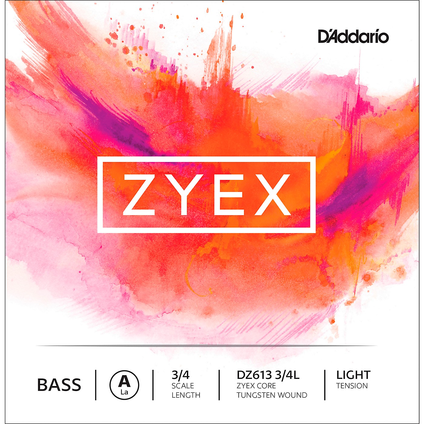D'Addario DZ613 Zyex 3/4 Bass Single A String thumbnail