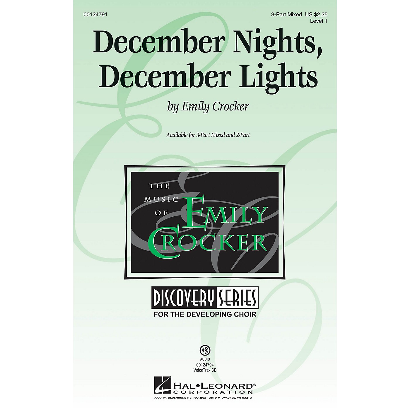 Hal Leonard December Nights, December Lights (Discovery Level 1) 3-Part Mixed composed by Emily Crocker thumbnail