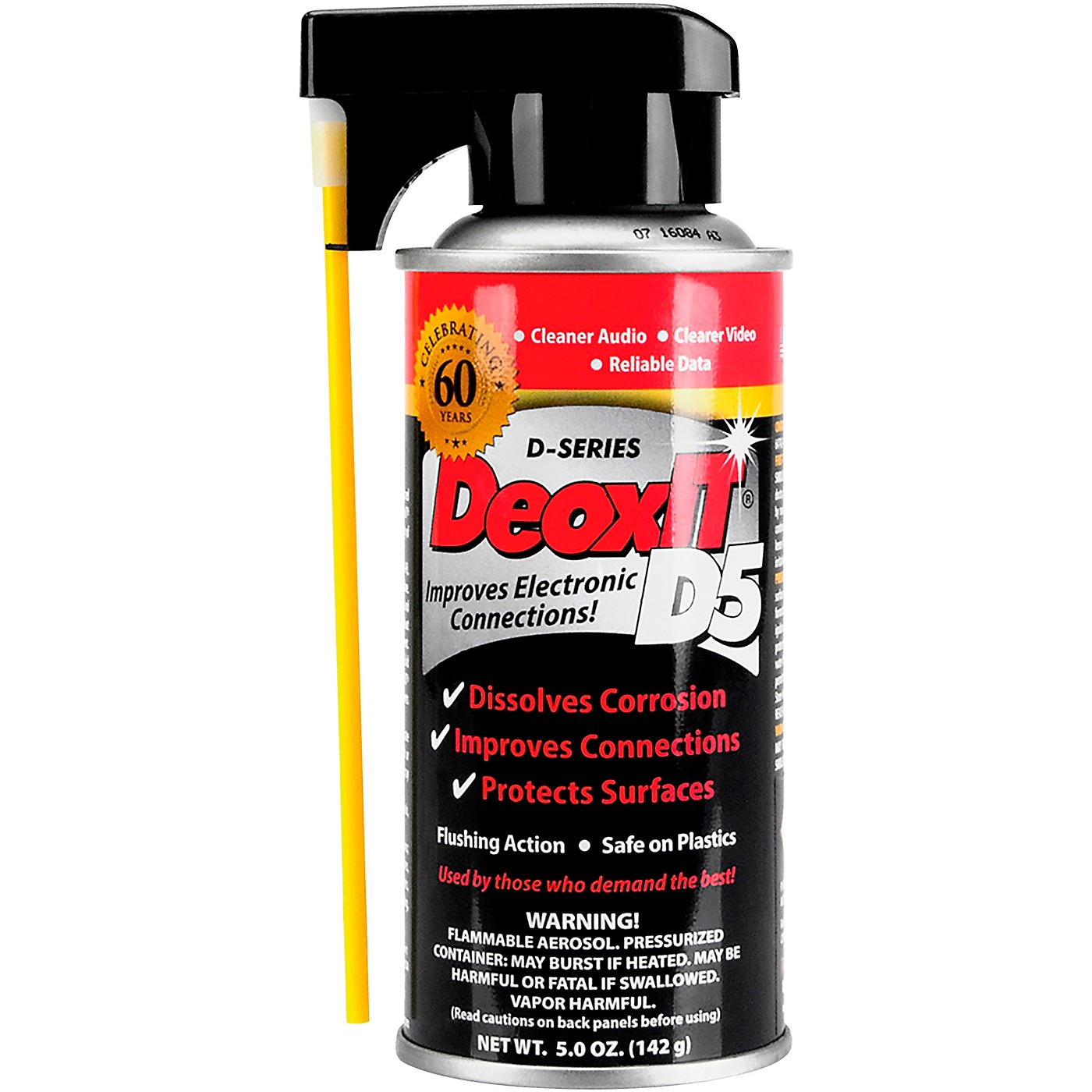 CAIG DeoxIT D5S-6 Spray, Contact Cleaner/Rejuvenator, 5 oz. thumbnail