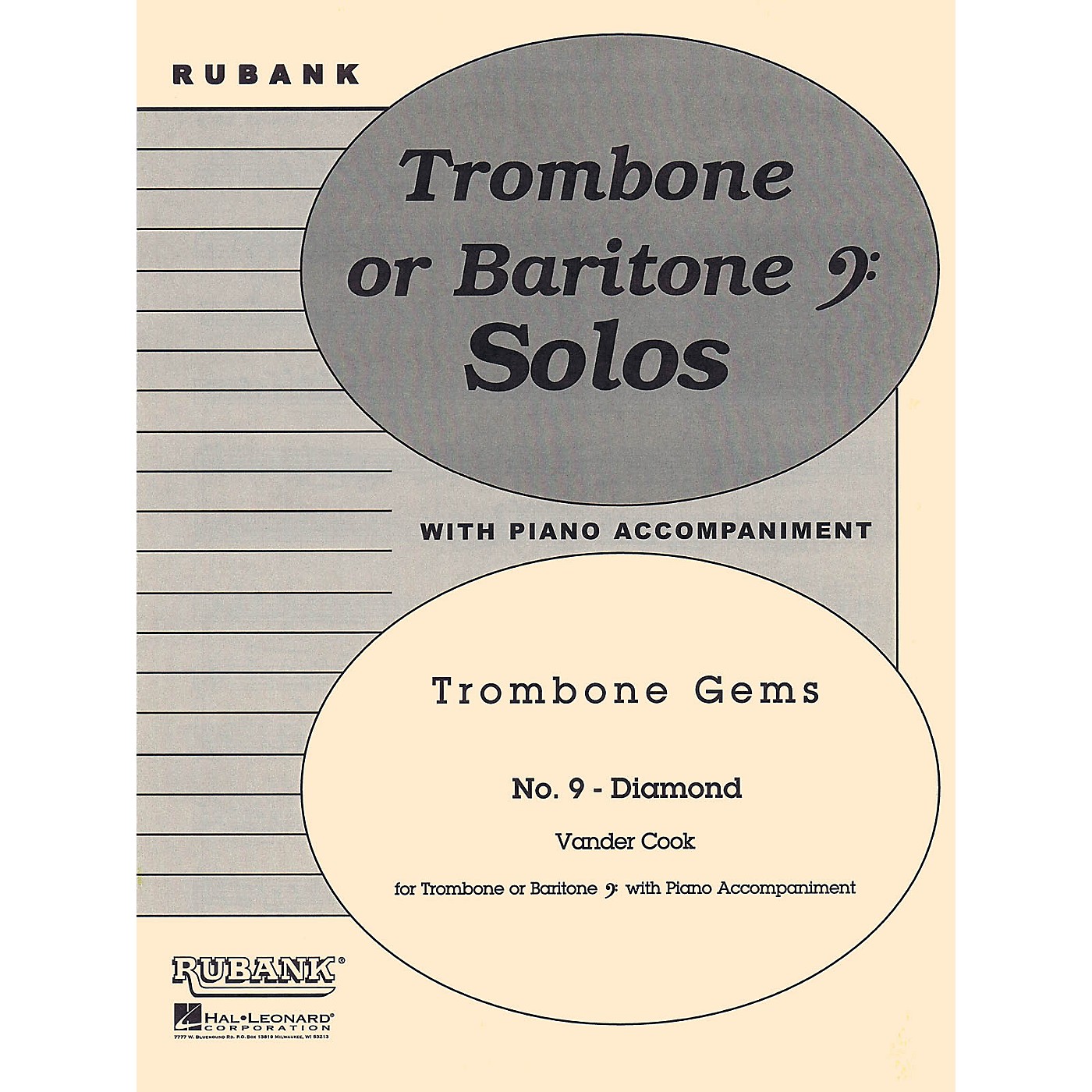 Rubank Publications Diamond (Trombone (Baritone B.C.) Solo with Piano - Grade 3) Rubank Solo/Ensemble Sheet Series thumbnail