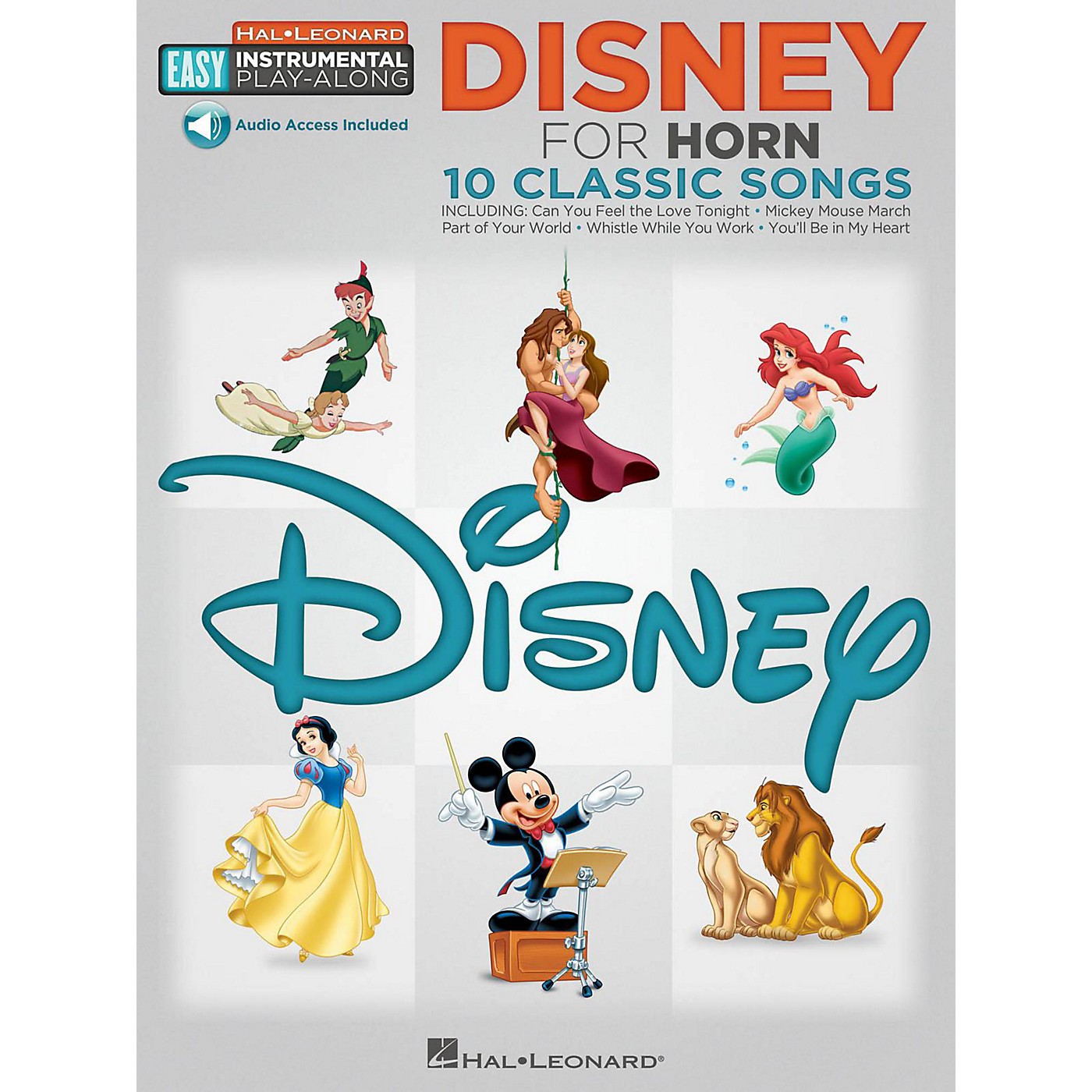Hal Leonard Disney - Horn - Easy Instrumental Play-Along Book with Online Audio Tracks thumbnail
