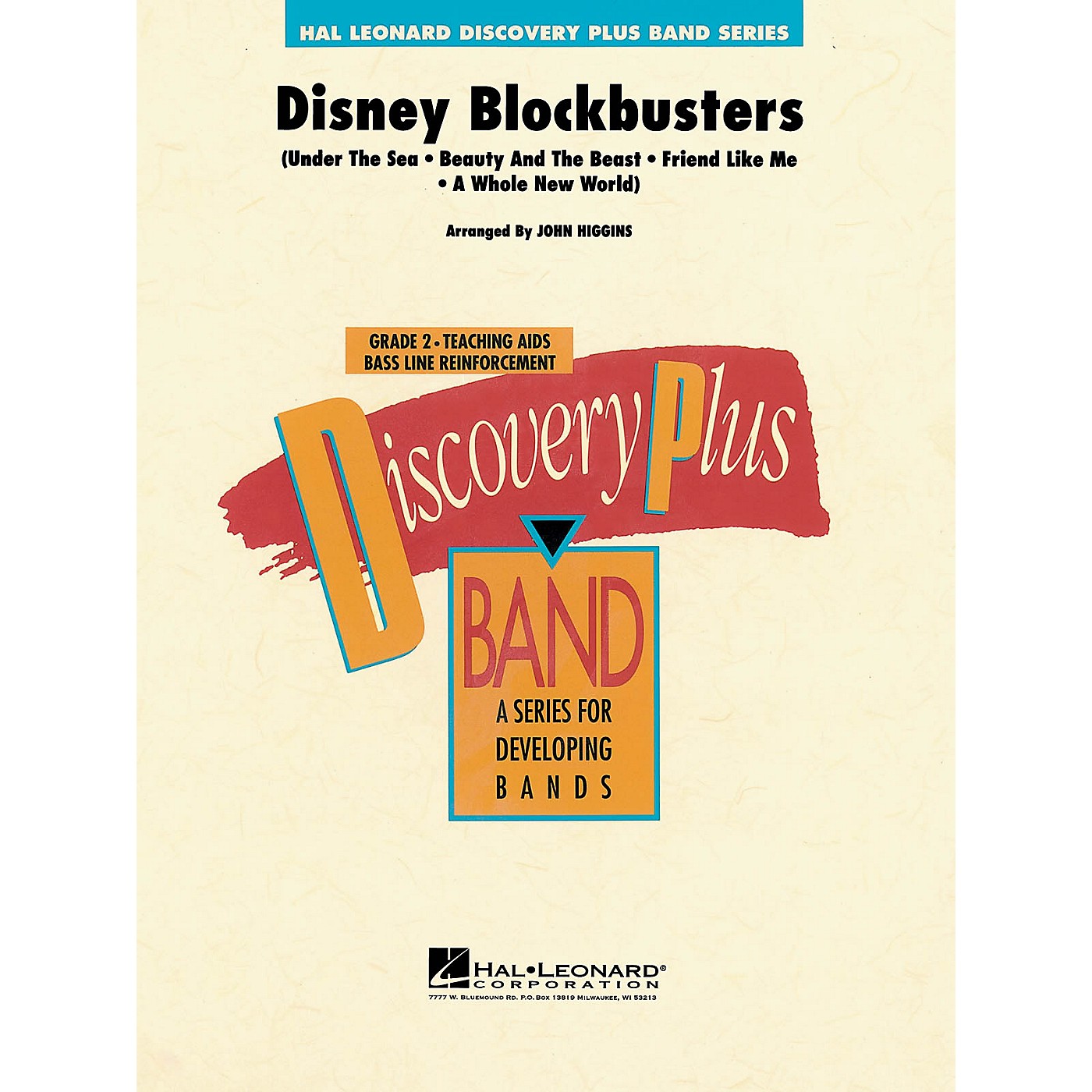 Hal Leonard Disney Blockbusters - Discovery Plus Concert Band Series Level 2 arranged by John Higgins thumbnail