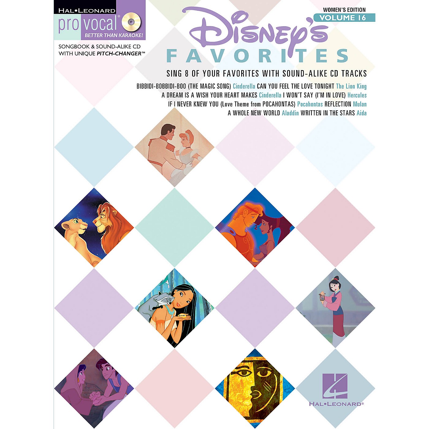 Hal Leonard Disney Favorites (Pro Vocal Women's Edition Volume 16) Pro Vocal Series Softcover with CD by Various thumbnail