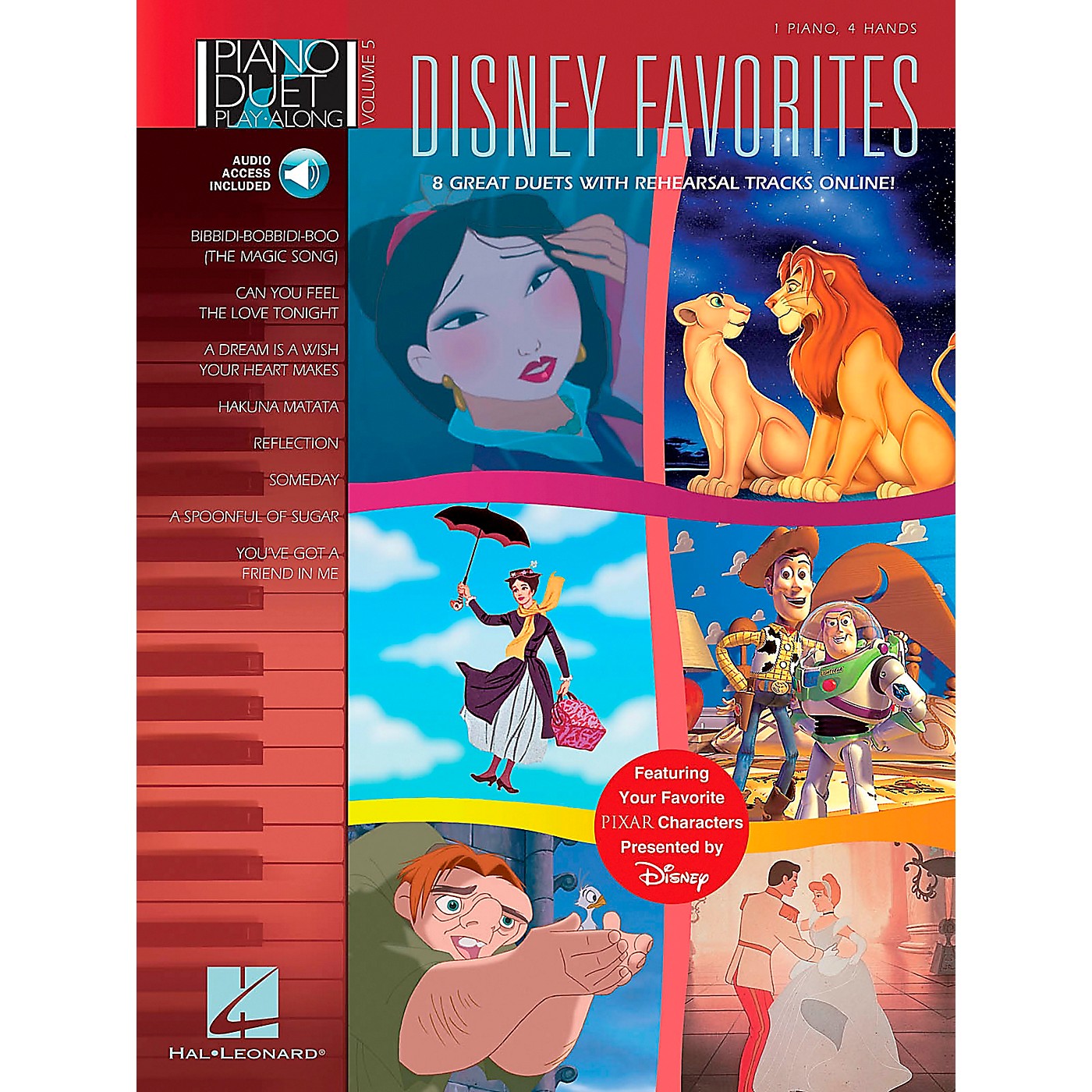 Hal Leonard Disney Favorites Volume 5 Book/CD 1 Piano 4 Hands thumbnail