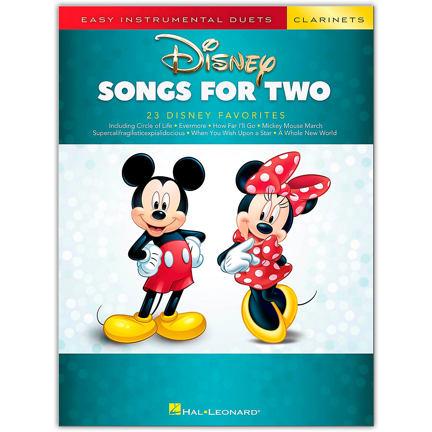 Hal Leonard Disney Songs for Two Clarinets - Easy Instrumental Duets Series Songbook thumbnail