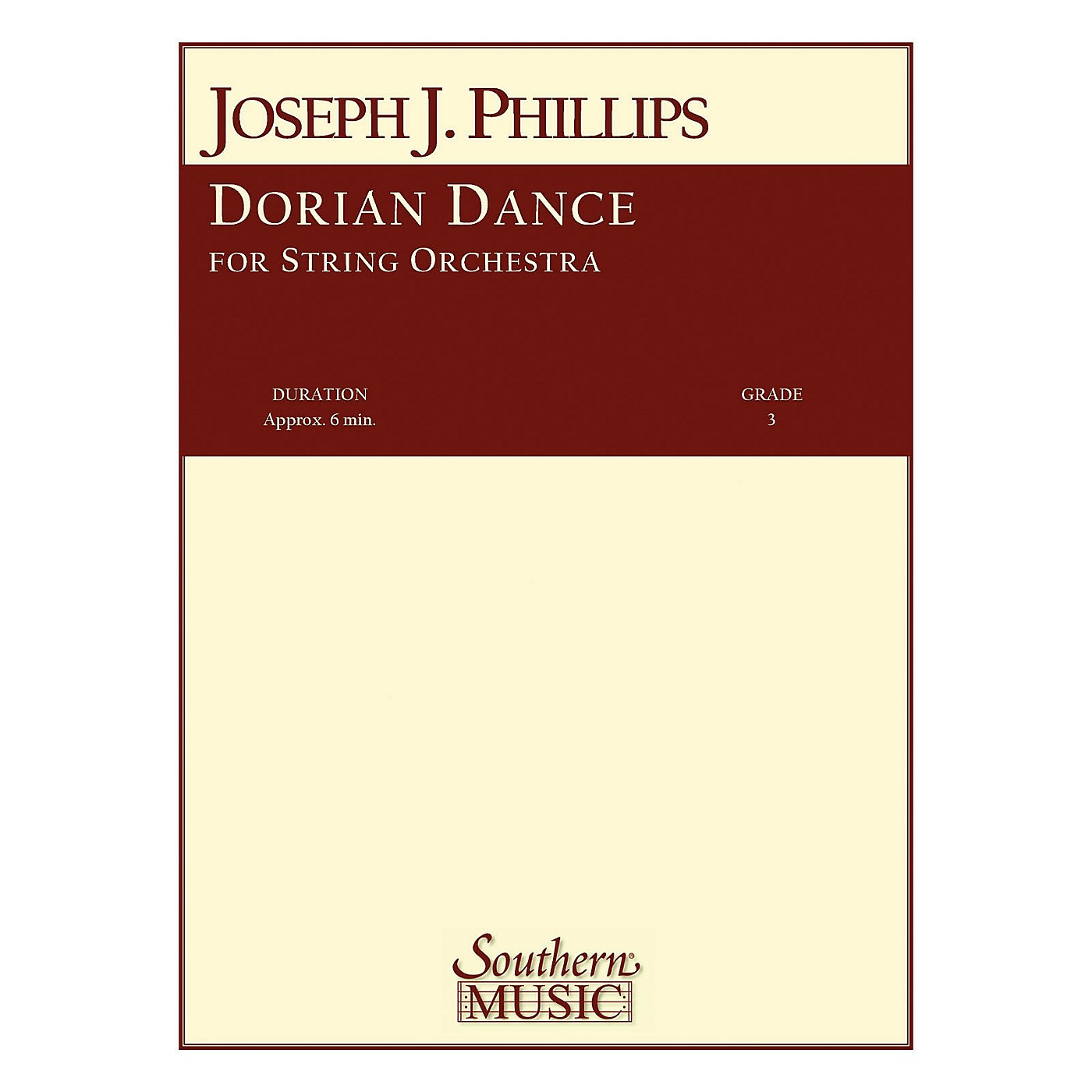 Southern Dorian Dance (String Orchestra) Southern Music Series Composed by Joseph J. Phillips thumbnail