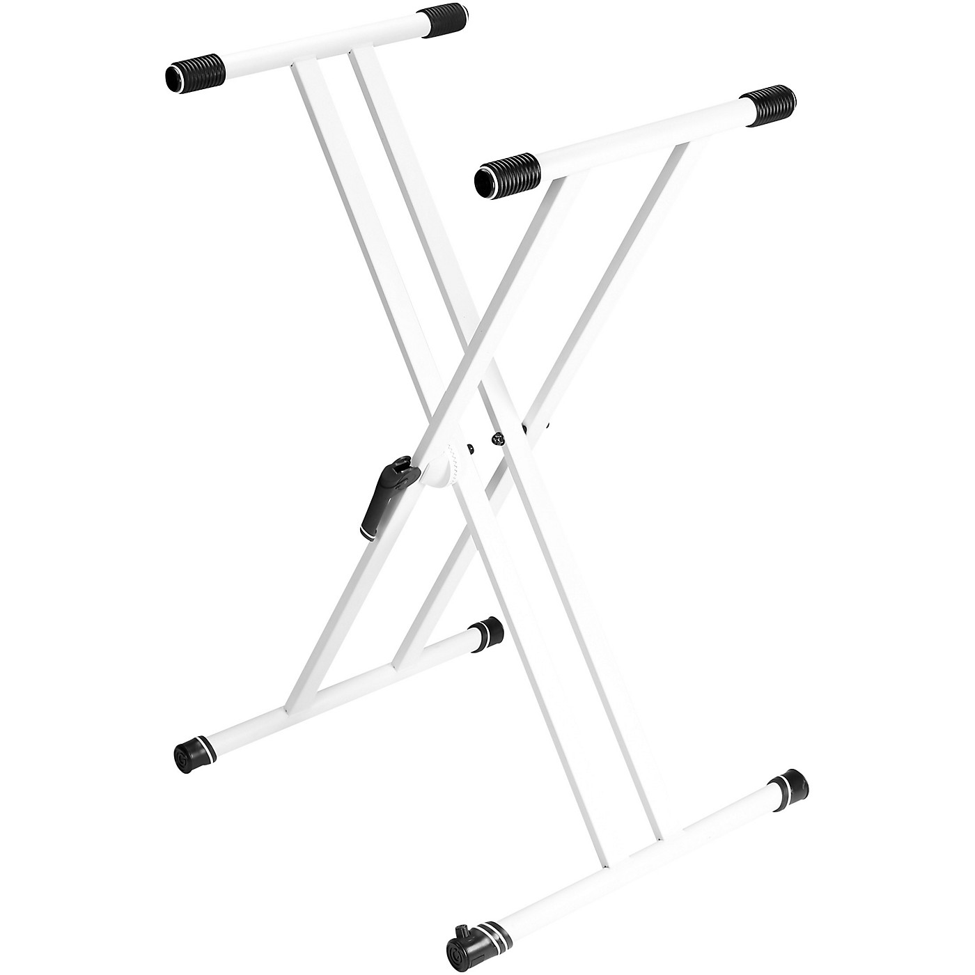 Gravity Stands Double X-Braced Keyboard Stand - White thumbnail