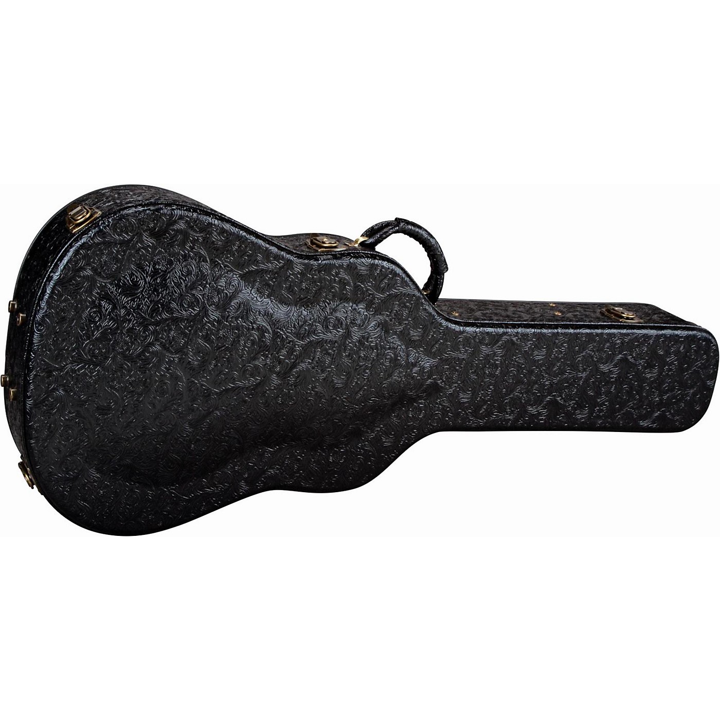 Luna Guitars Dreadnought / Grand Concert Acoustic Guitar Tooled Leather Look Hardshell Case thumbnail