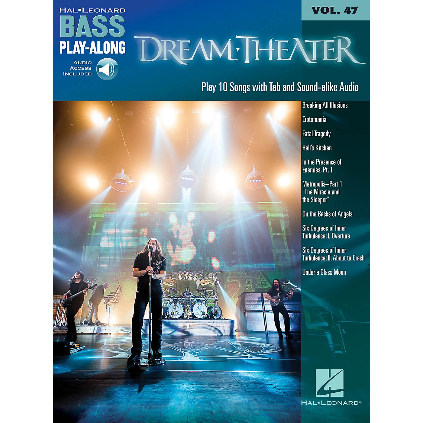 Hal Leonard Dream Theater (Bass Play-Along Volume 47 Book/Online Audio) Bass Play-Along Series Softcover Audio Online thumbnail