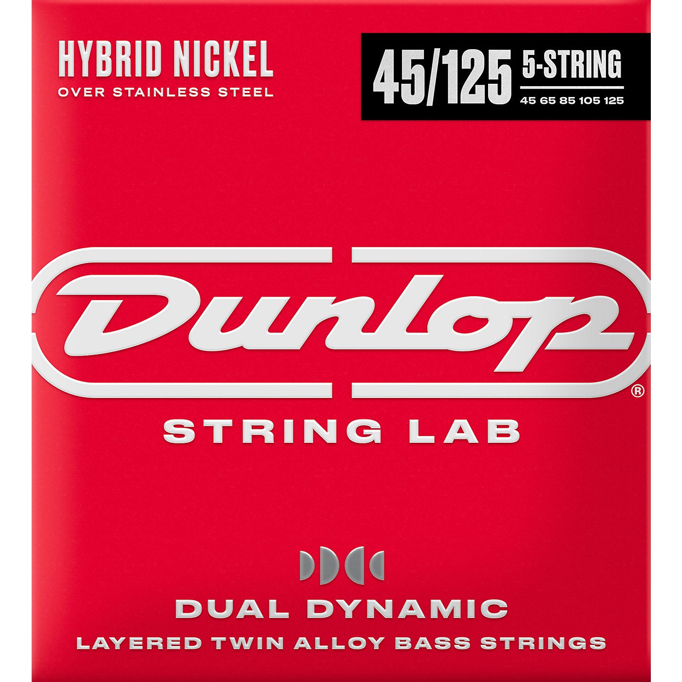 Dunlop Dual Dynamic Hybrid Nickel 5-String Electric Bass Strings thumbnail