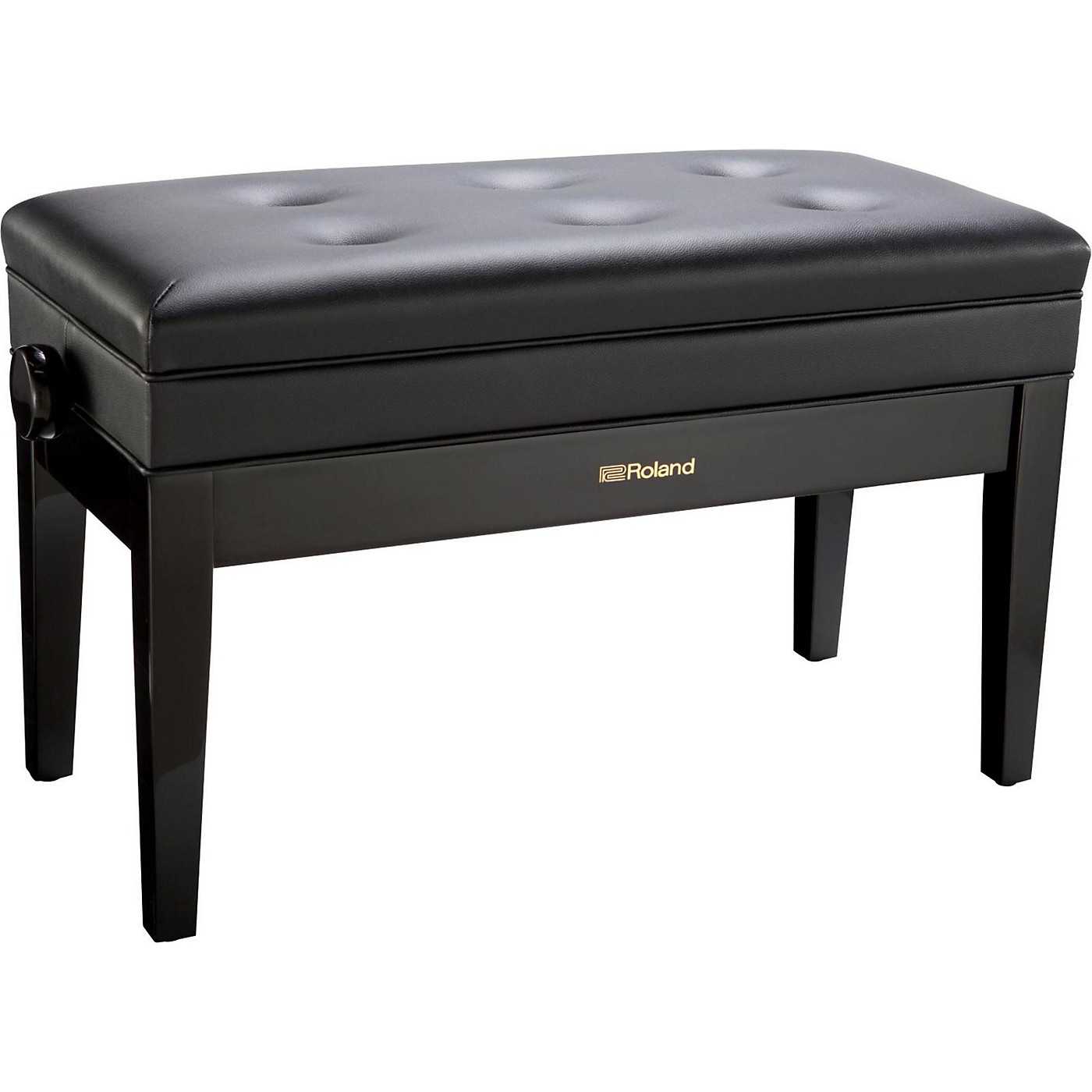 Roland Duet Piano Bench - Cushioned with Storage Compartment - Woodwind