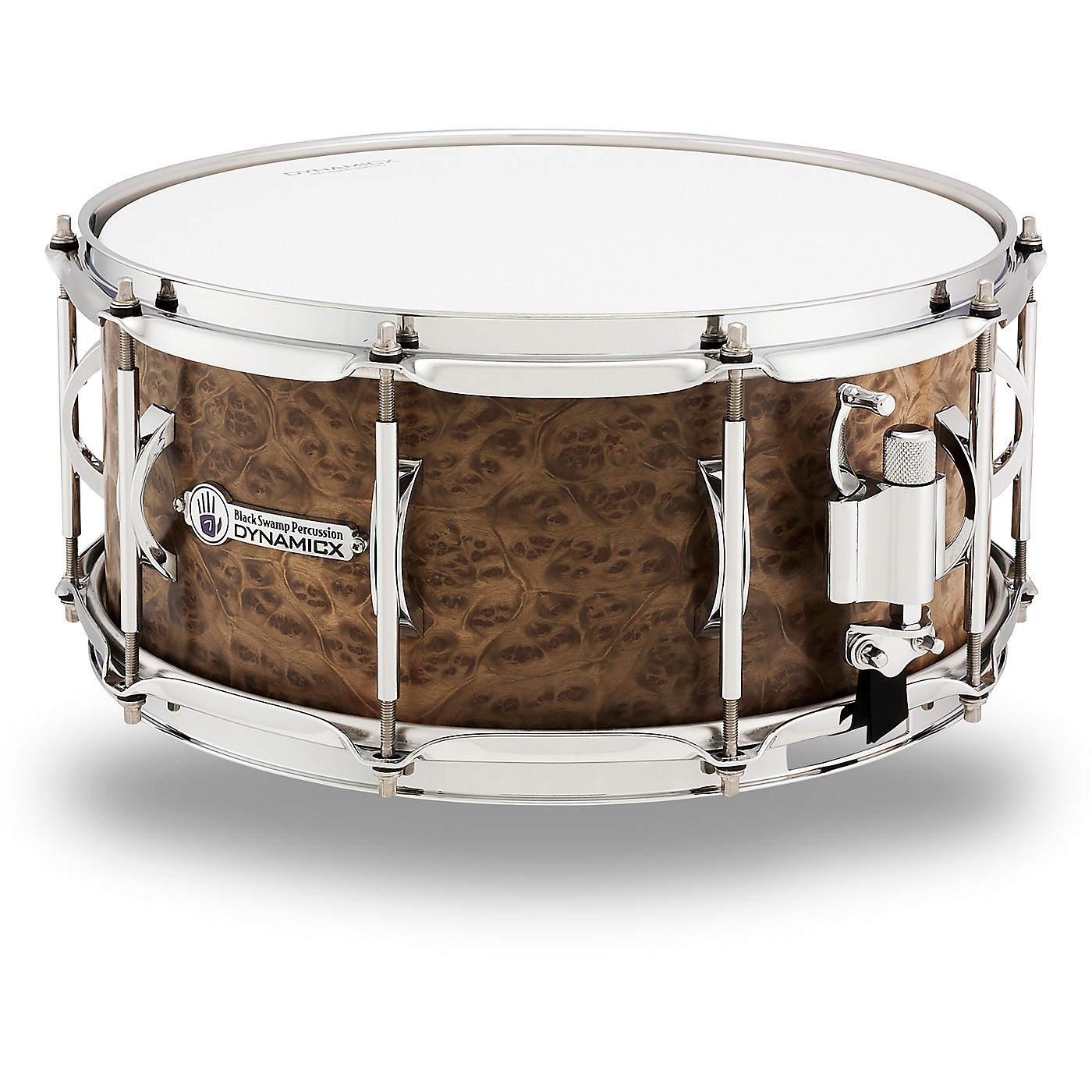 Black Swamp Percussion Dynamicx BackBeat Series Marblewood Veneer Snare Drum thumbnail
