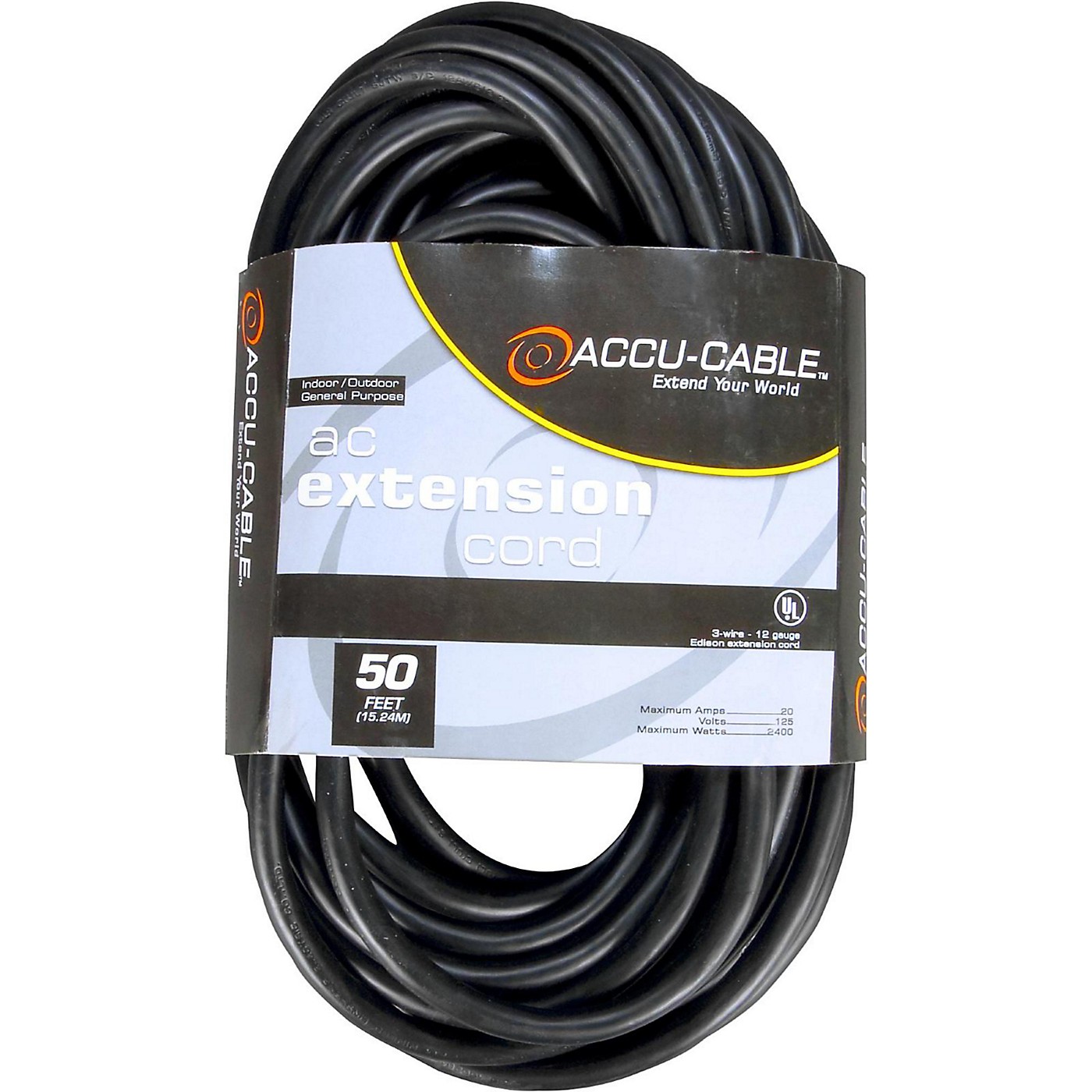 American DJ EC163 16 Gauge IEC Power Extension Cord thumbnail