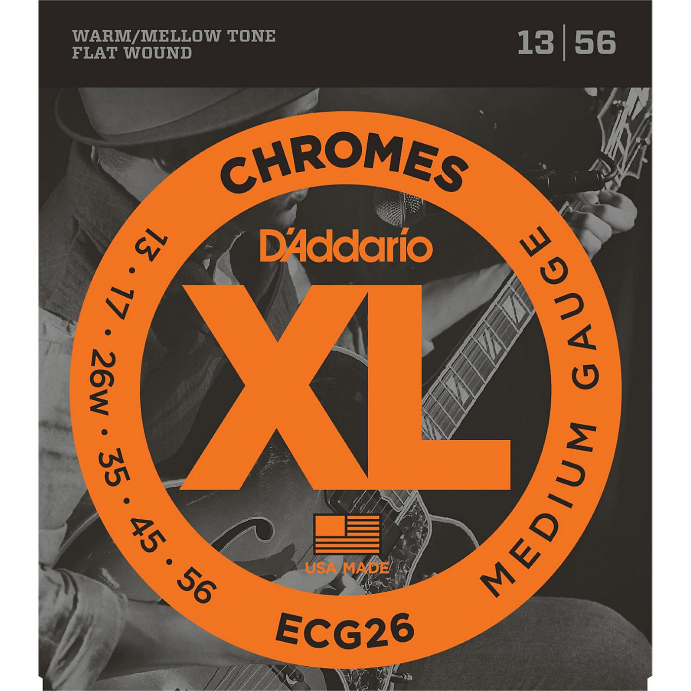 D'Addario ECG26 Chromes Medium Gauge Electric Guitar Strings thumbnail