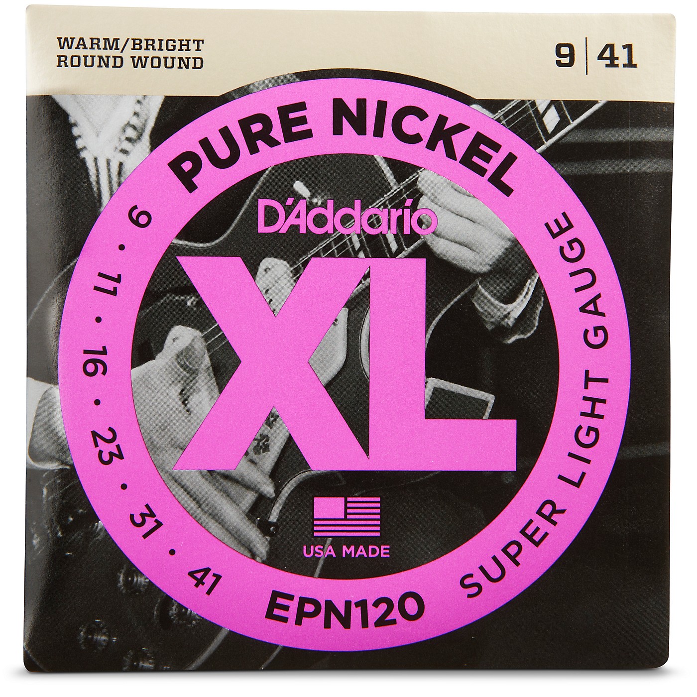 D'Addario EPN120 Pure Nickel Super Light Electric Guitar Strings thumbnail