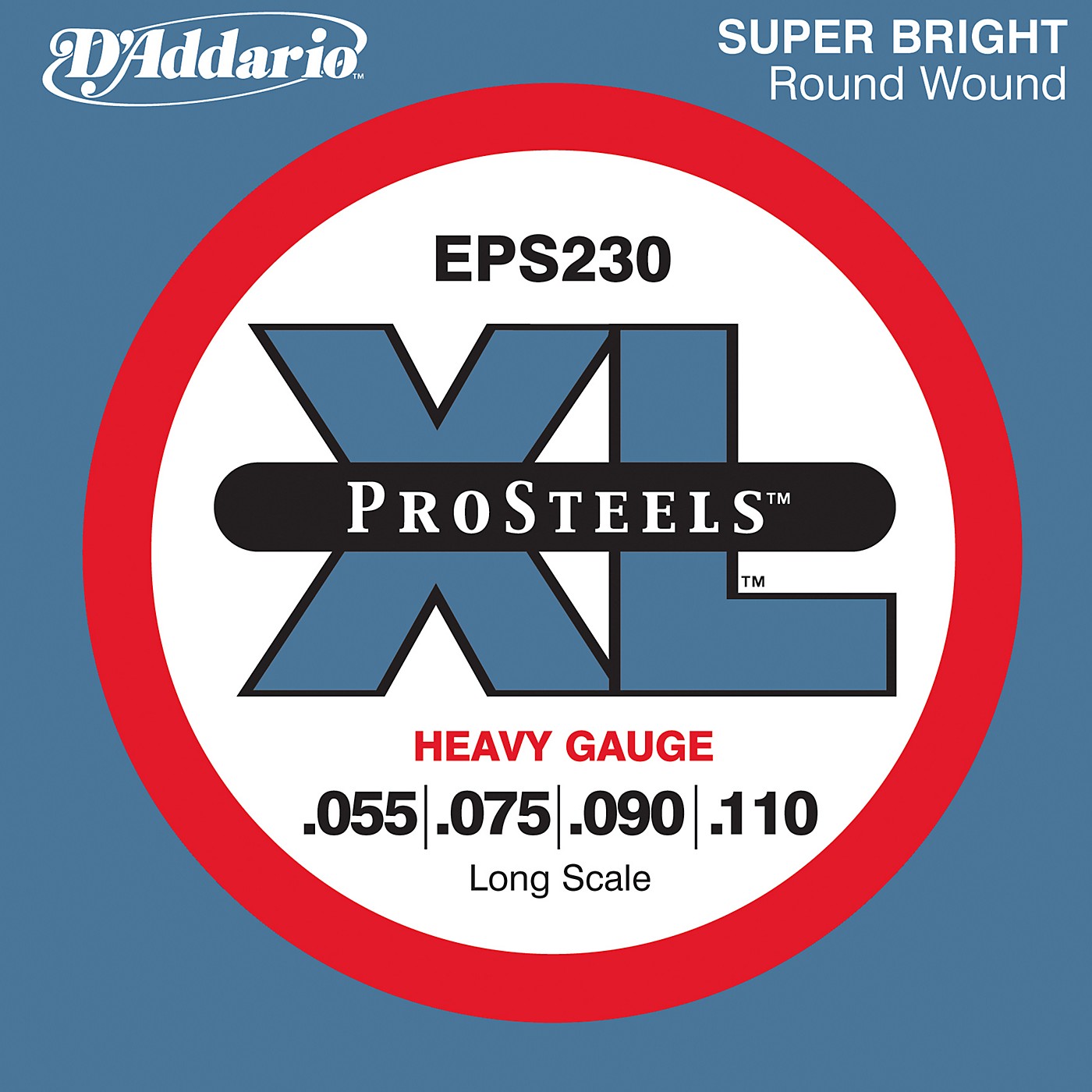 D'Addario EPS230 ProSteel Long Scale Bass Strings Heavy thumbnail