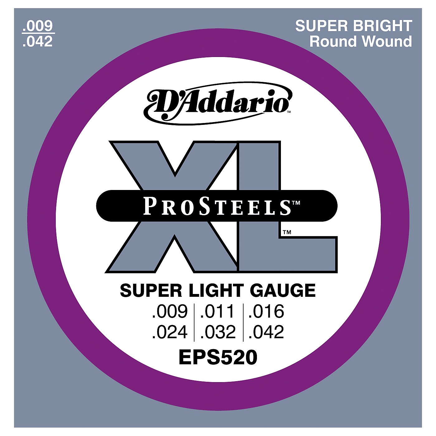 D'Addario EPS520 ProSteels Super Light Electric Guitar Strings thumbnail