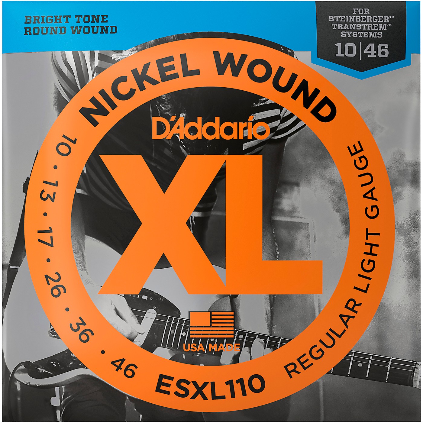 D'Addario ESXL110 Steinberger Regular Light Double Ball End Electric Guitar Strings thumbnail
