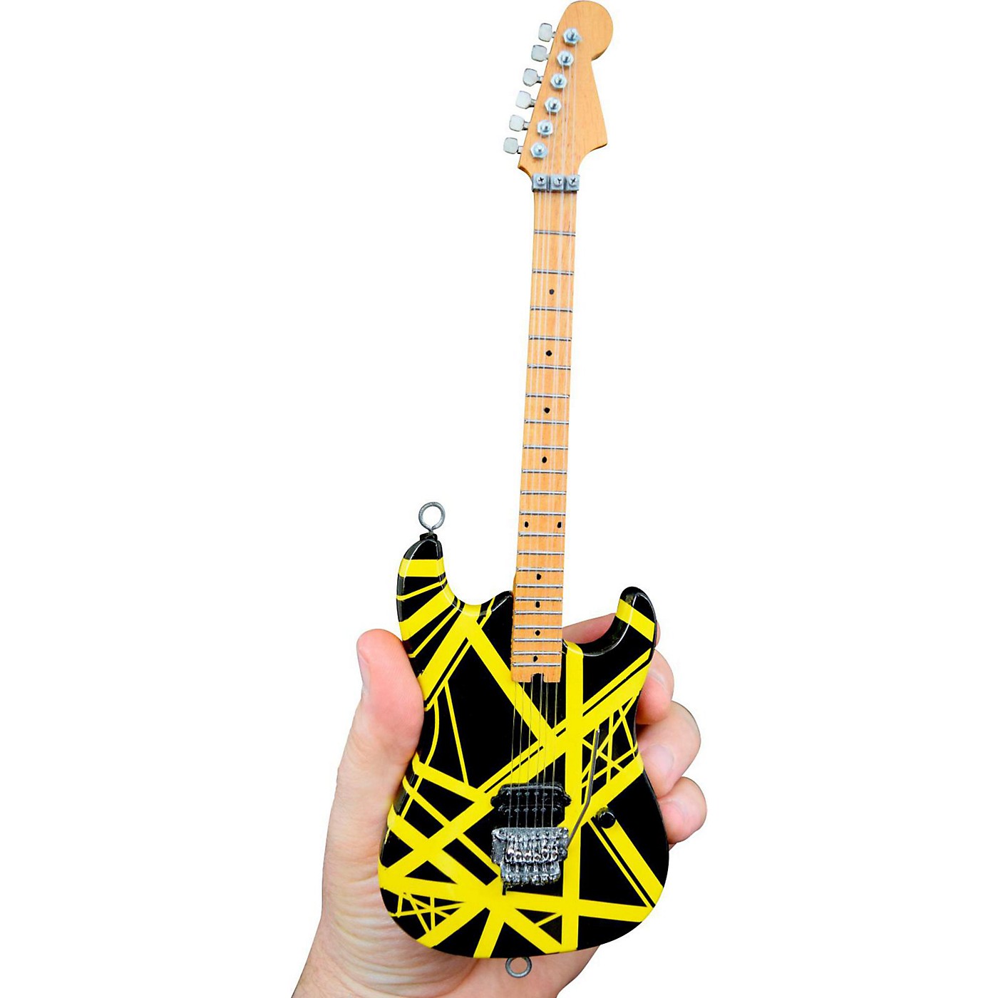 Unique Engineering EVH Bumblebee (Black and Yellow) Miniature Replica Guitar - Van Halen Approved thumbnail