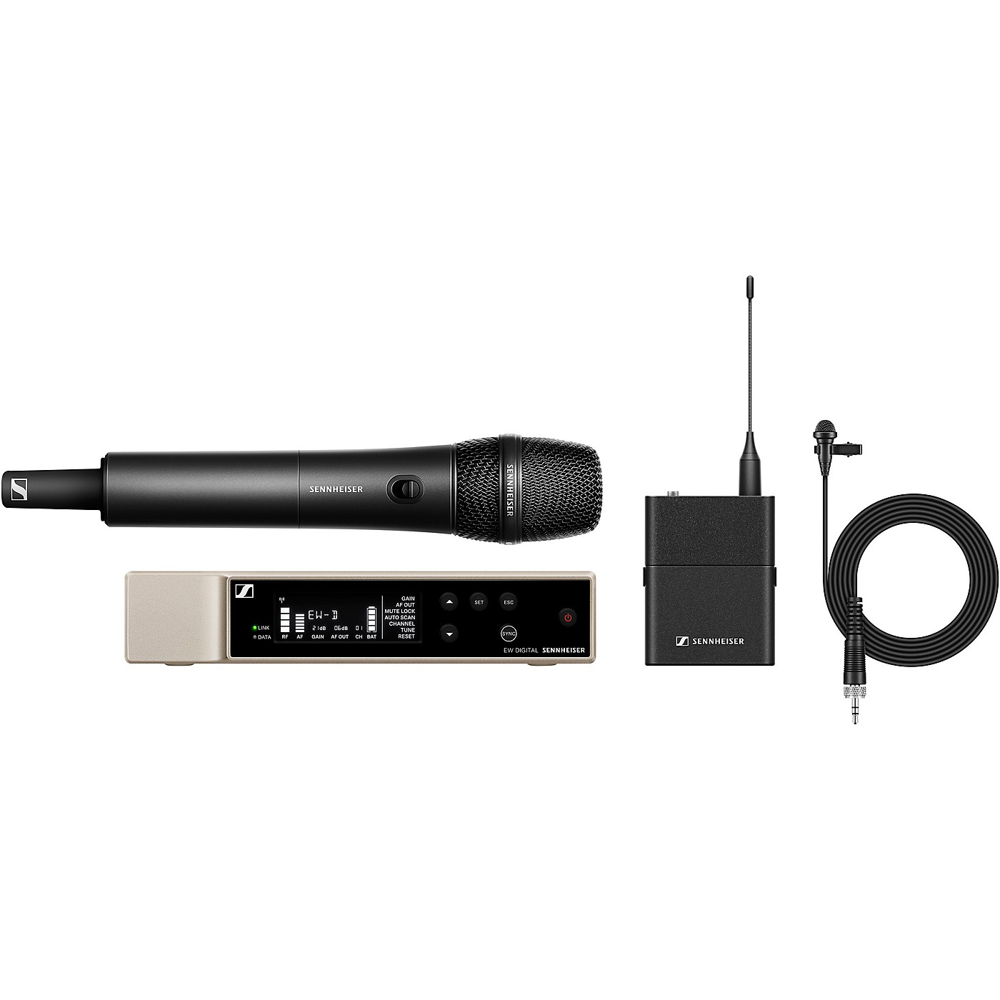 Sennheiser EW-D Evolution Wireless Digital System With ME 2 Omnidirectional Lavalier and 835 Microphone Module thumbnail